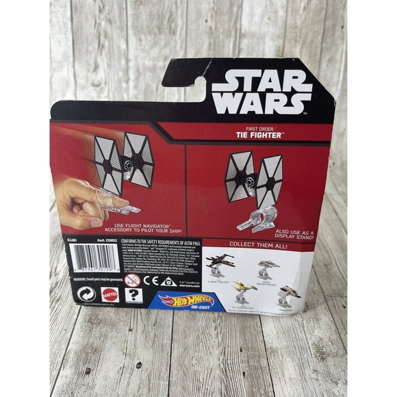 Hot Wheels Star Wars Force Awakens Tie Fighter W/ Flight Navigator Spaceship New - Picture 5 of 6